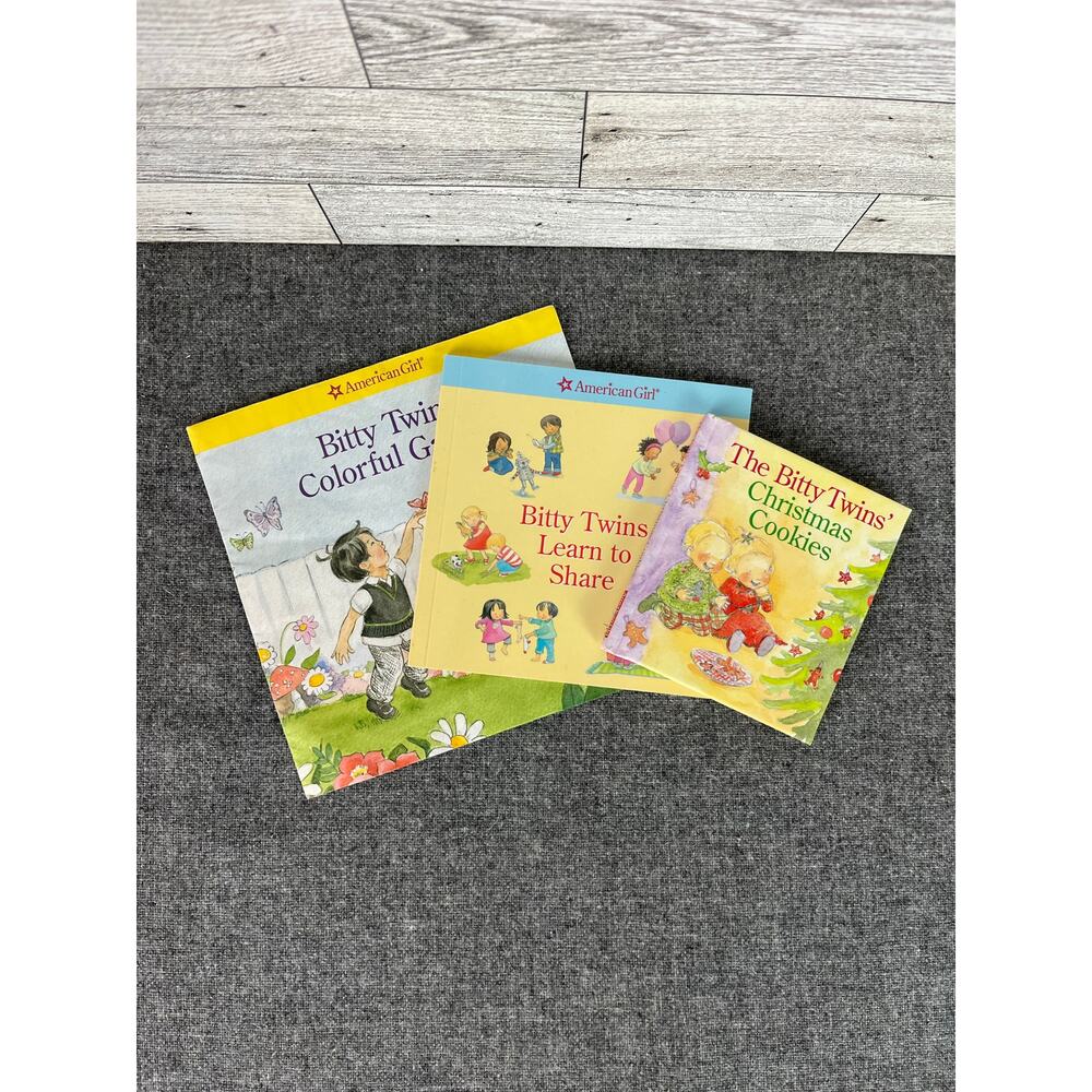 American Girl Bitty Baby Set of Two Story Books And Folded Coloring Sheet